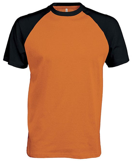 Kariban Baseball Short-Sleeved Two-Tone T-Shirt