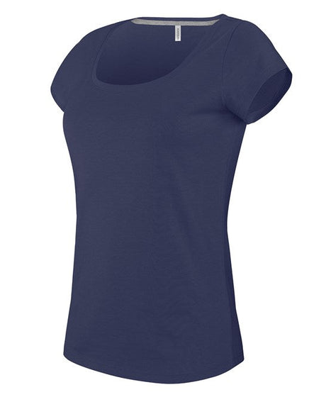 Kariban Ladies’ Boat Neck Short-Sleeved T-Shirt