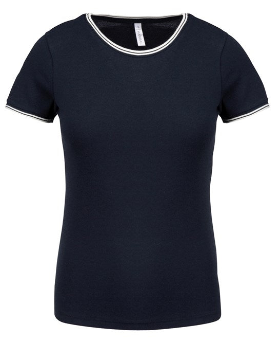 Kariban Ladies’ Piqué Knit Crew Neck T-Shirt