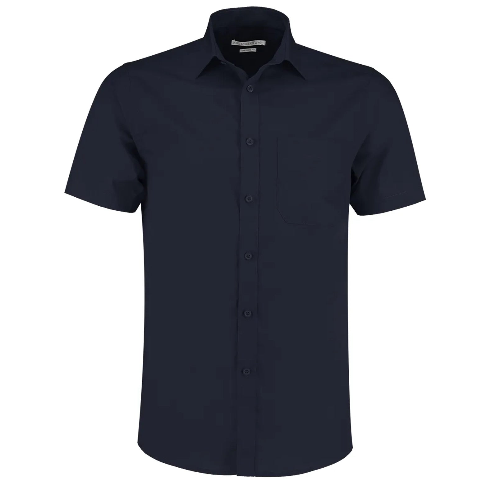 Kustom Kit Poplin Shirt Short-Sleeved (Tailored Fit)