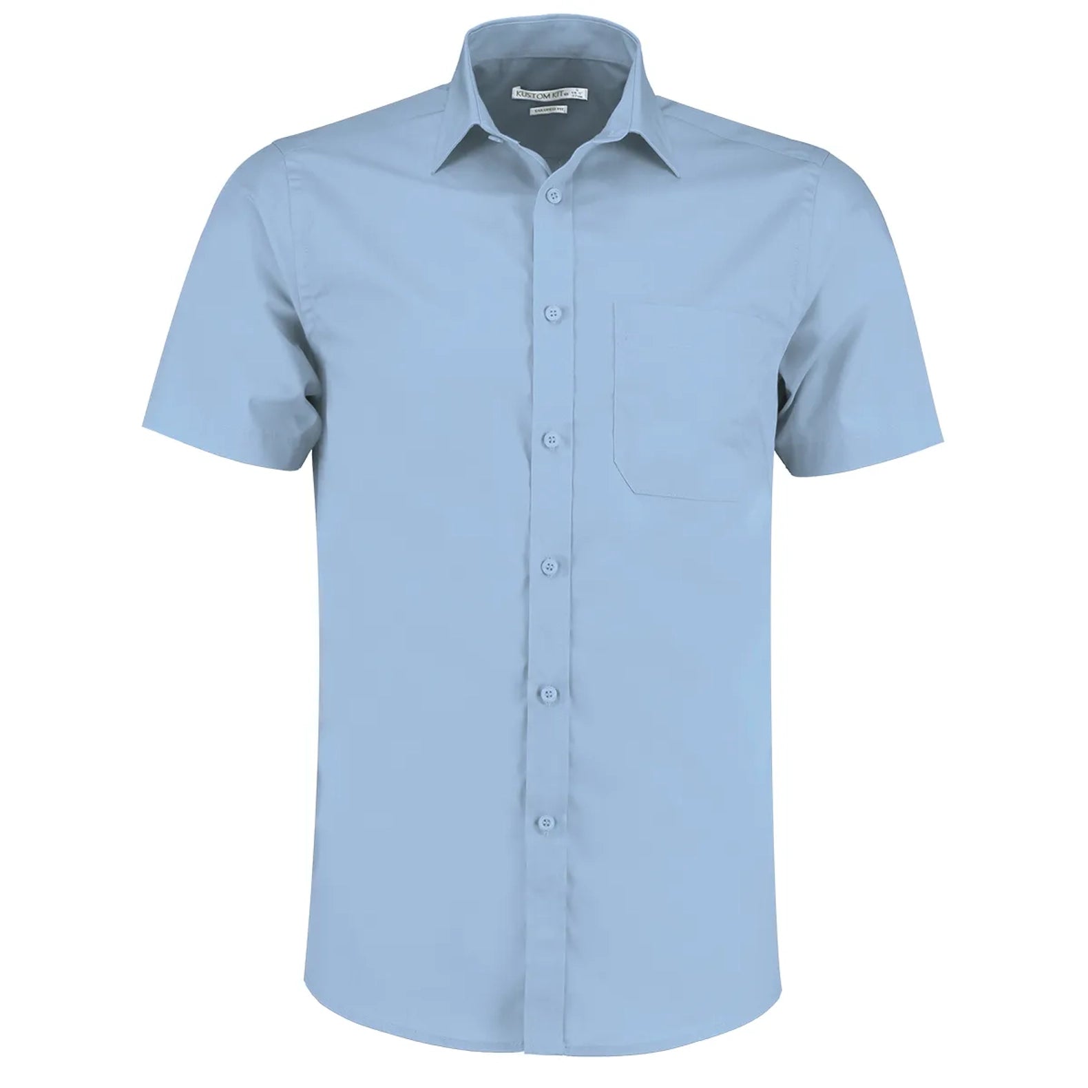 Kustom Kit Poplin Shirt Short-Sleeved (Tailored Fit)