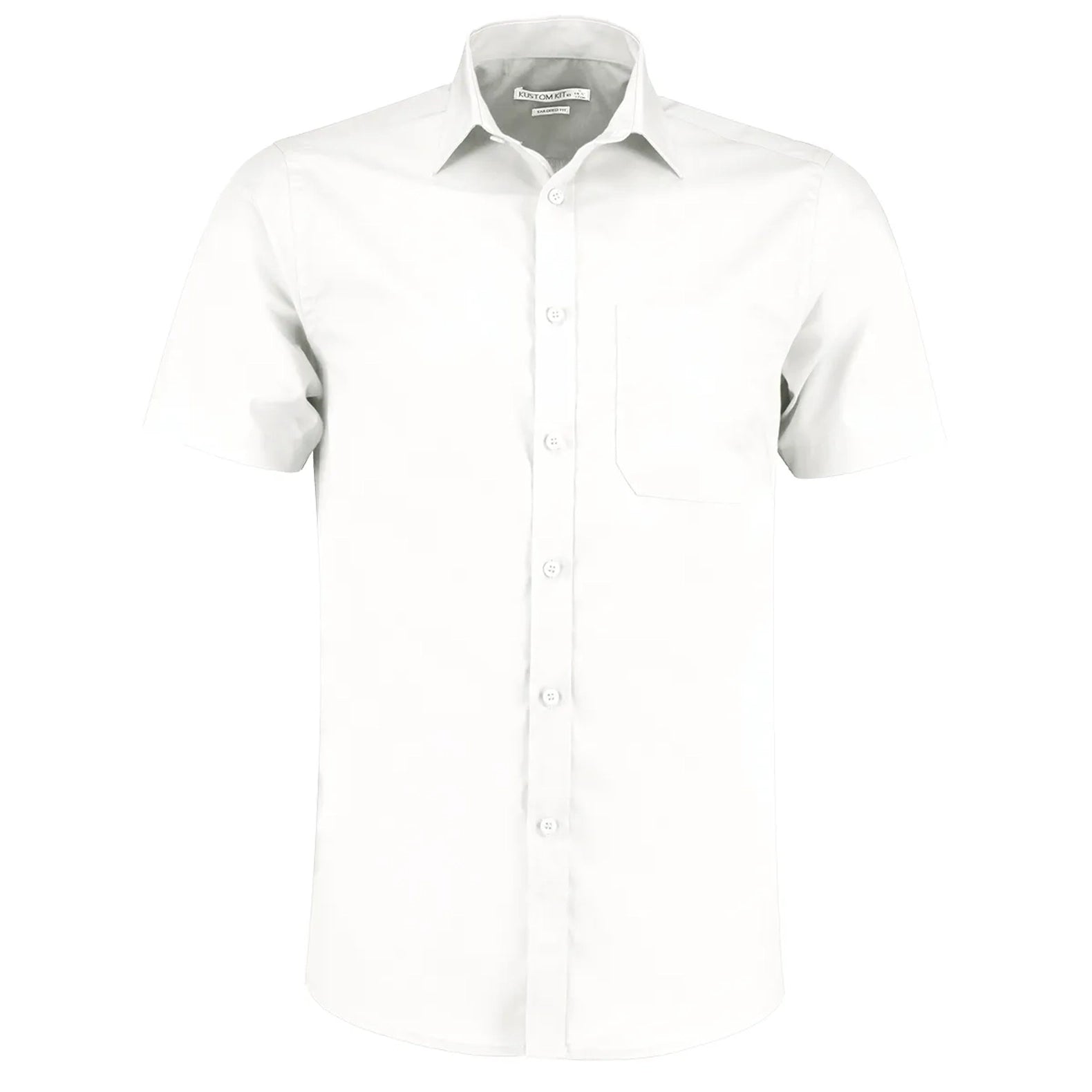 Kustom Kit Poplin Shirt Short-Sleeved (Tailored Fit)