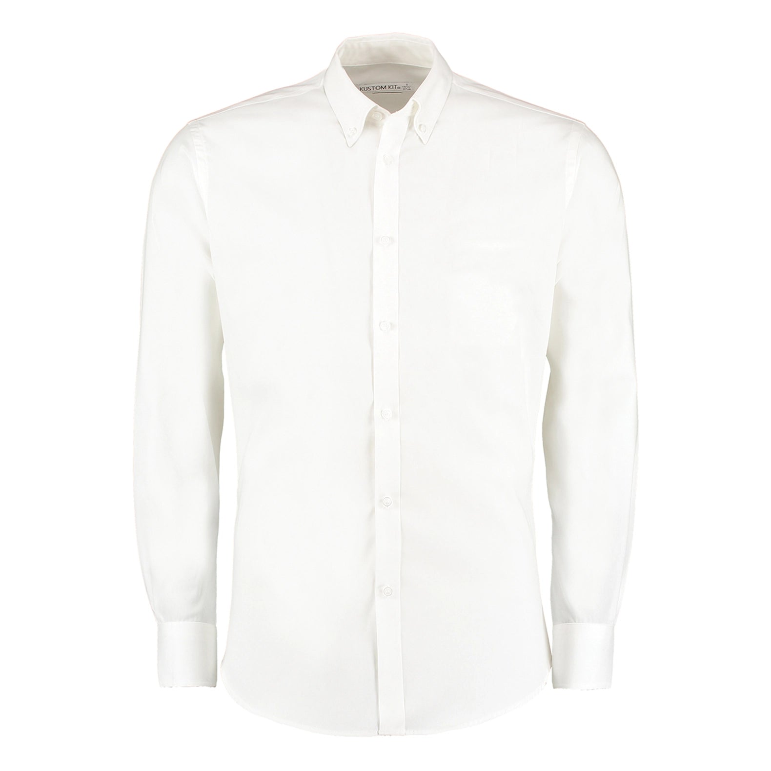 Kustom Kit Stretch Oxford Shirt Long-Sleeved (Slim Fit)