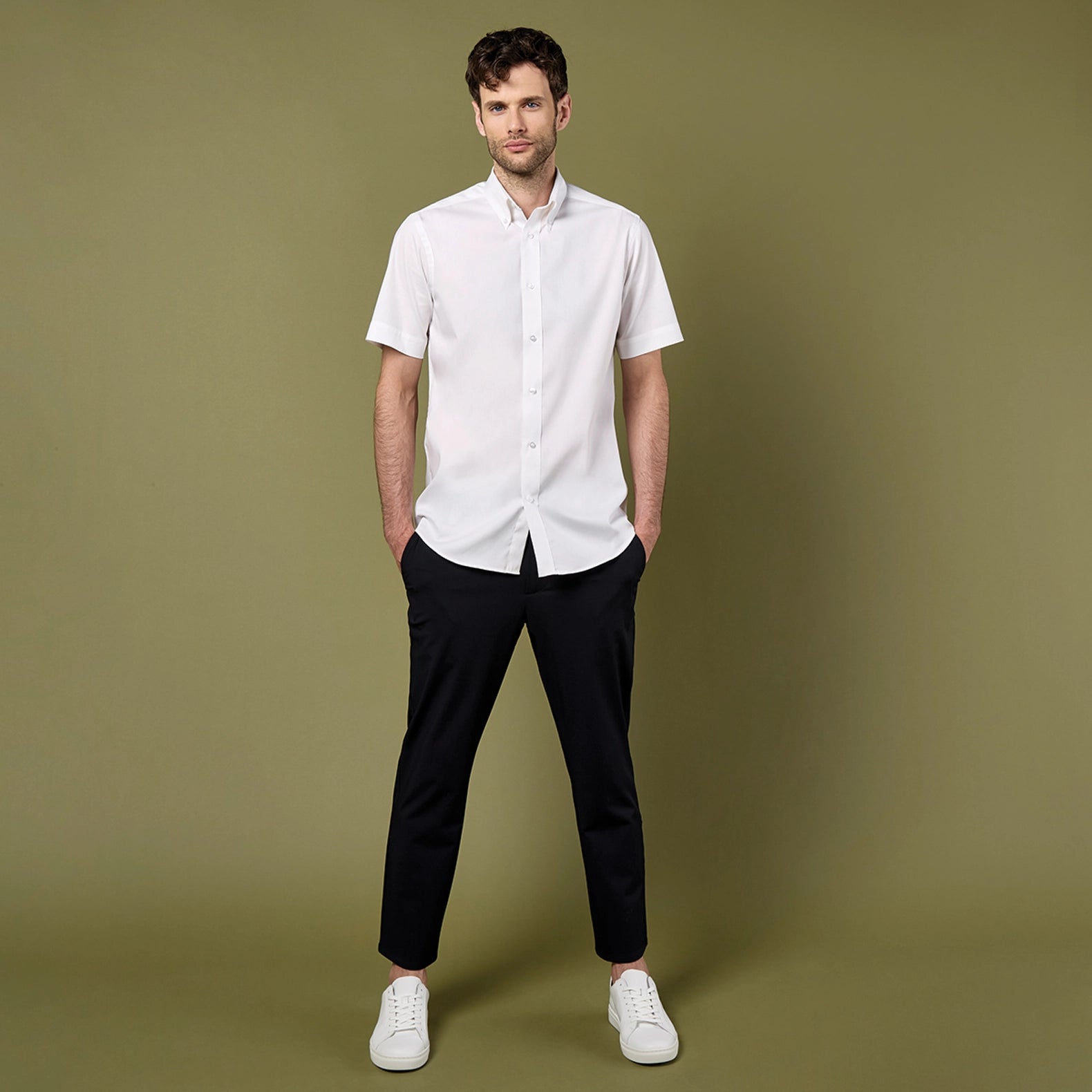 Kustom Kit Premium Oxford Shirt Short-Sleeved (Tailored Fit)