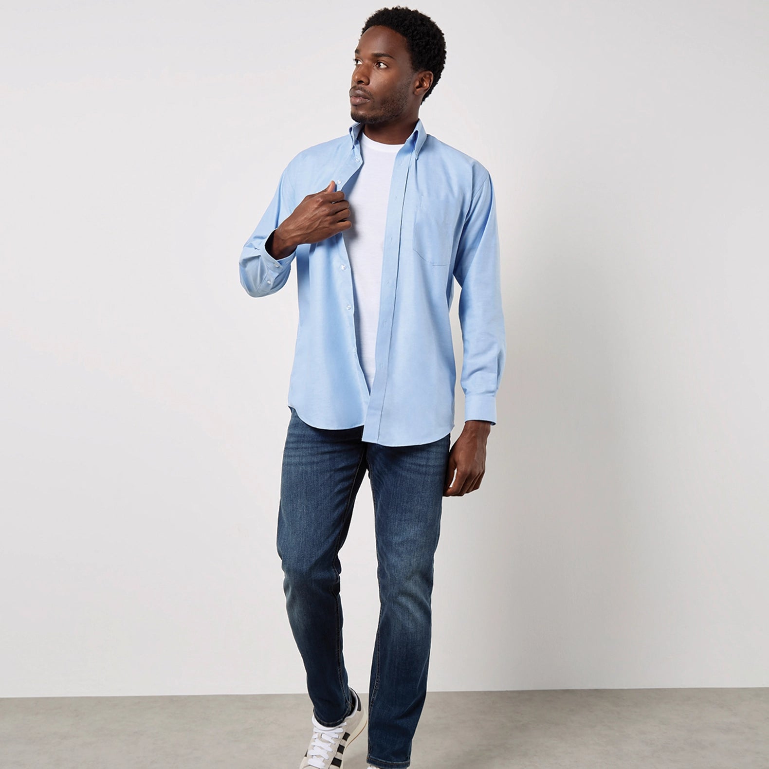 Kustom Kit Workplace Oxford Shirt Long-Sleeved (Classic Fit)