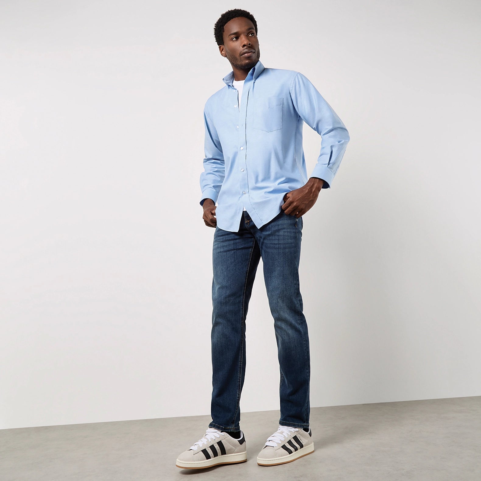 Kustom Kit Workplace Oxford Shirt Long-Sleeved (Classic Fit)