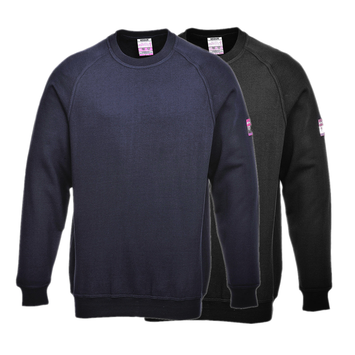 Portwest Flame Resistant Anti-Static Long Sleeve Sweatshirt