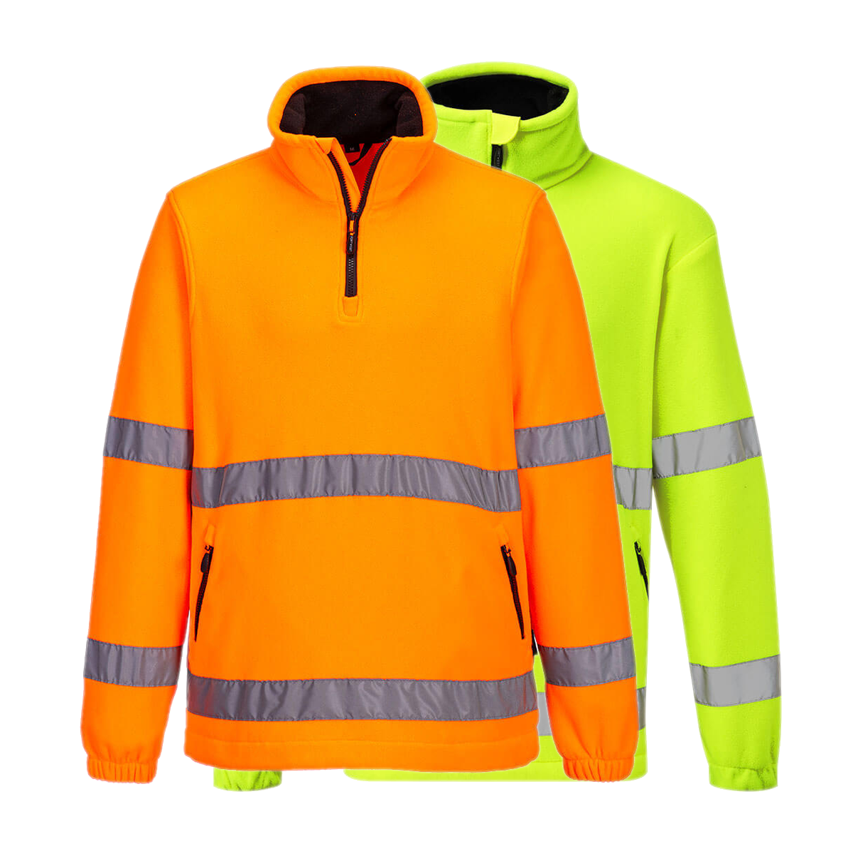 Portwest Hi-Vis 1/2 Zip Fleece