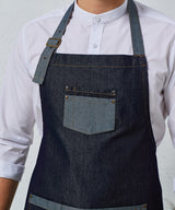 Premier Domain Contrast Denim Bib Apron