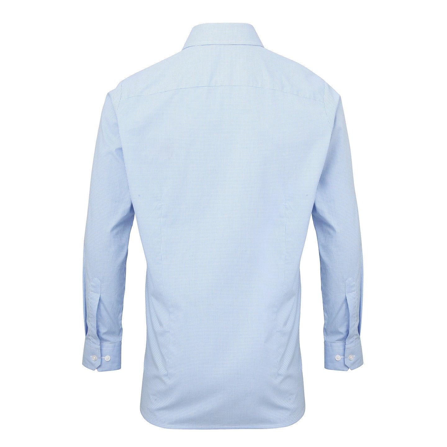 Premier Microcheck (Gingham) Long Sleeve Cotton Shirt