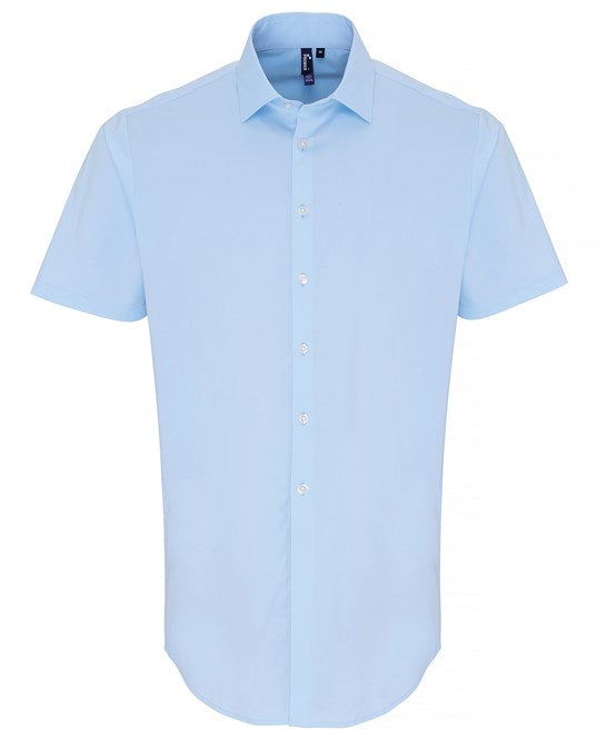 Premier Stretch Fit Cotton Poplin Short Sleeve Shirt