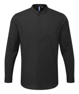 Premier Banded Collar Grandad Long Sleeve Shirt