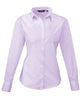 Premier Women's Poplin Long Sleeve Blouse - Lilac