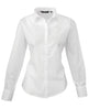 Premier Women's Poplin Long Sleeve Blouse - White