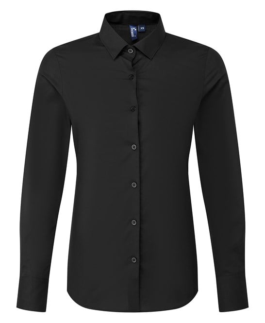 Premier PR303 Women’s Long Sleeve ‘recyclight’ Poplin Shirt