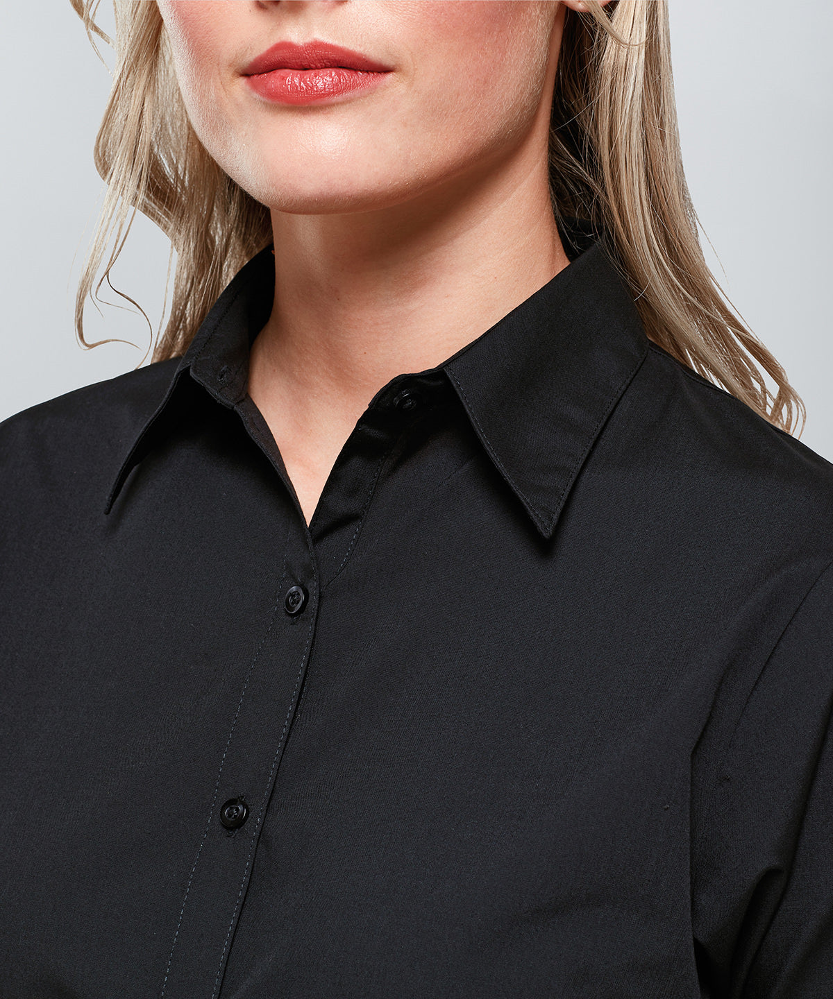 Premier Women's ¾ Sleeve Poplin Blouse