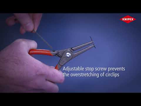 Knipex Precision Circlip Pliers External 90° Bent Tip 10-25mm A11