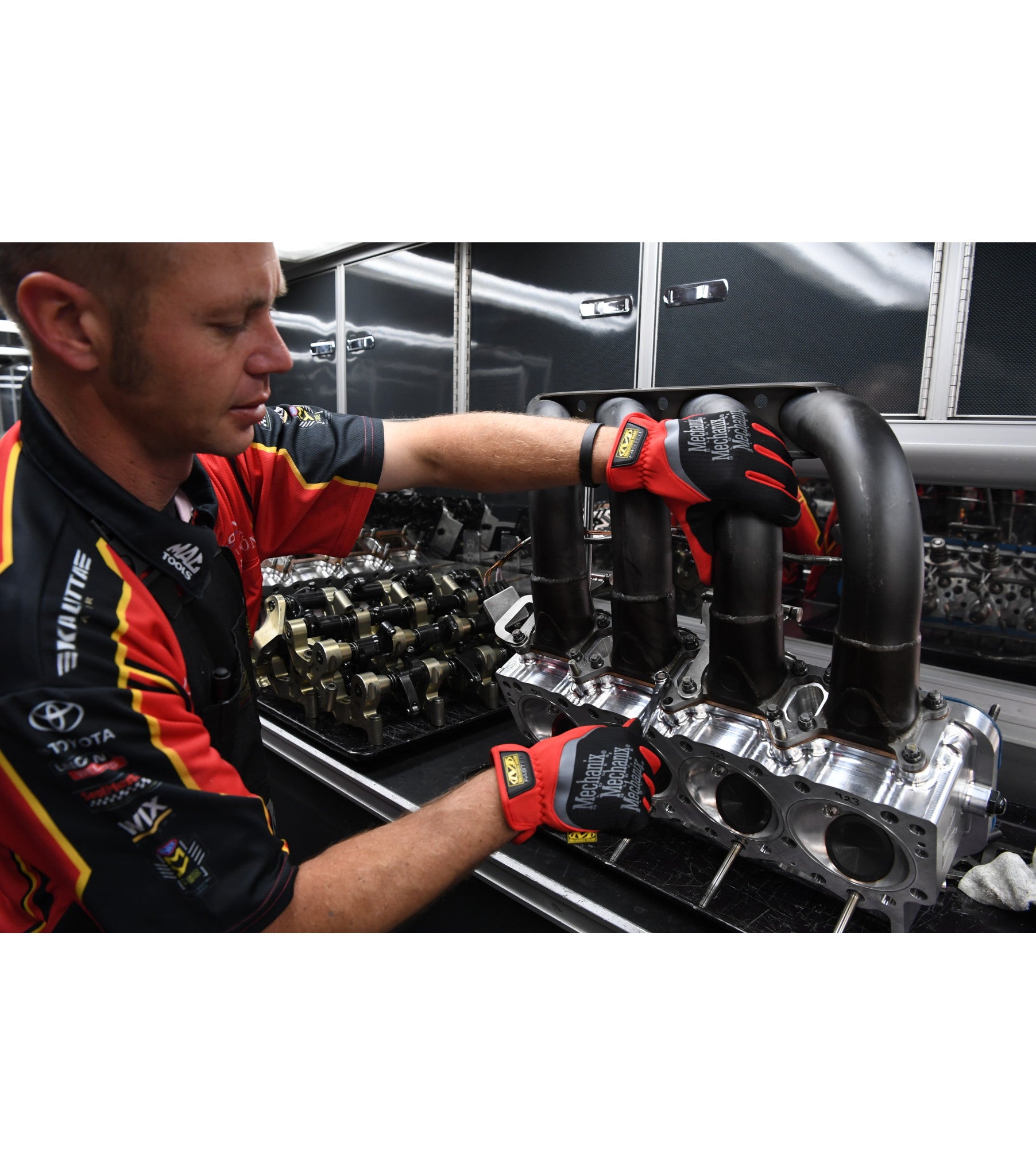 Mechanix Wear FastFit Red Work Gloves