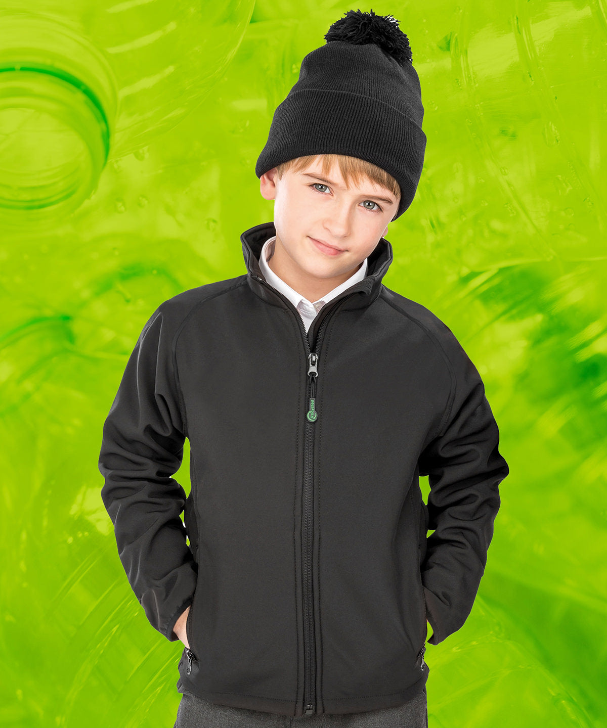 Result Genuine Recycled Recycled 2-Layer Printable Junior Softshell