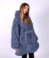 Ribbon The Ribbon Oversized Cosy Reversible Shaggy Sherpa Hoodie