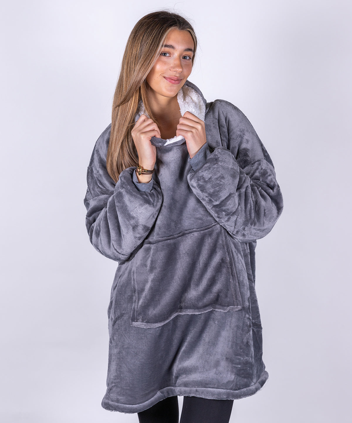 Ribbon The Ribbon Oversized Cosy Reversible Sherpa Hoodie