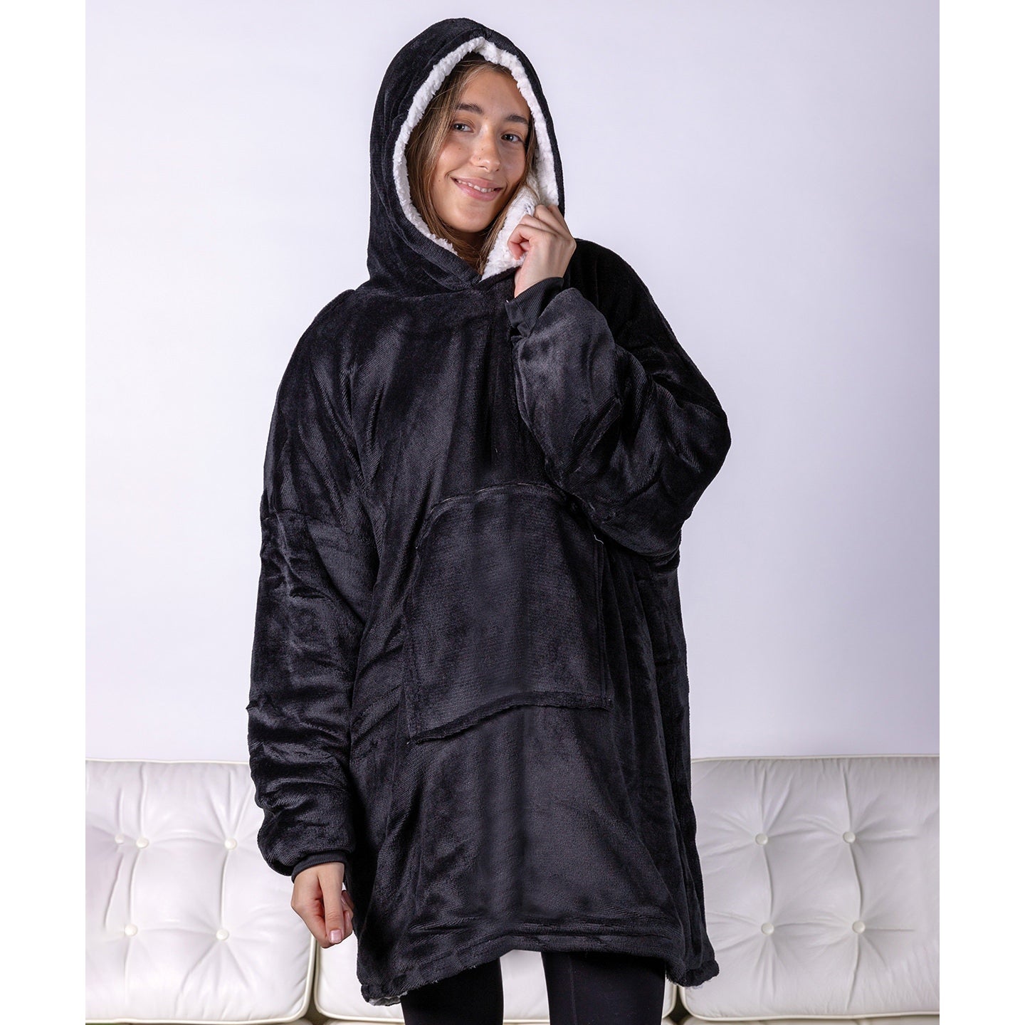 Ribbon The Ribbon Oversized Cosy Reversible Sherpa Hoodie