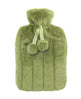 Ribbon Luxury Classic Faux Fur Hot Water Bottle And Cover