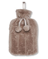 Ribbon Luxury Classic Faux Fur Hot Water Bottle And Cover