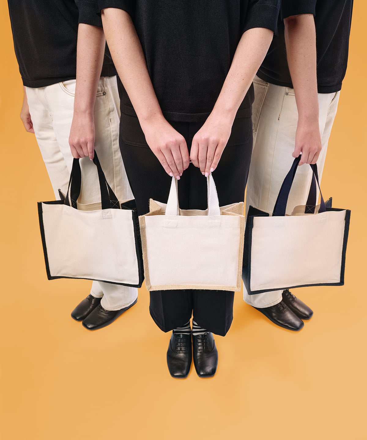 Nutshell® RL201 Jute Canvas Panel Shopper