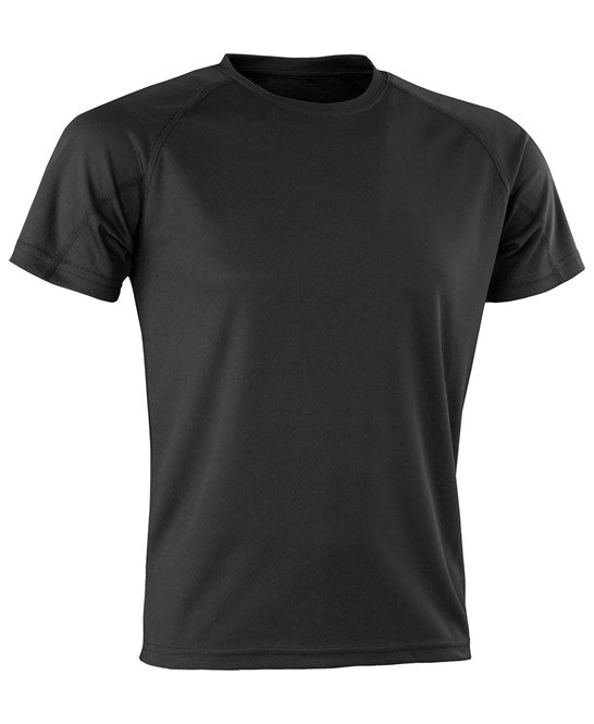 Spiro Performance Aircool Tee - Black