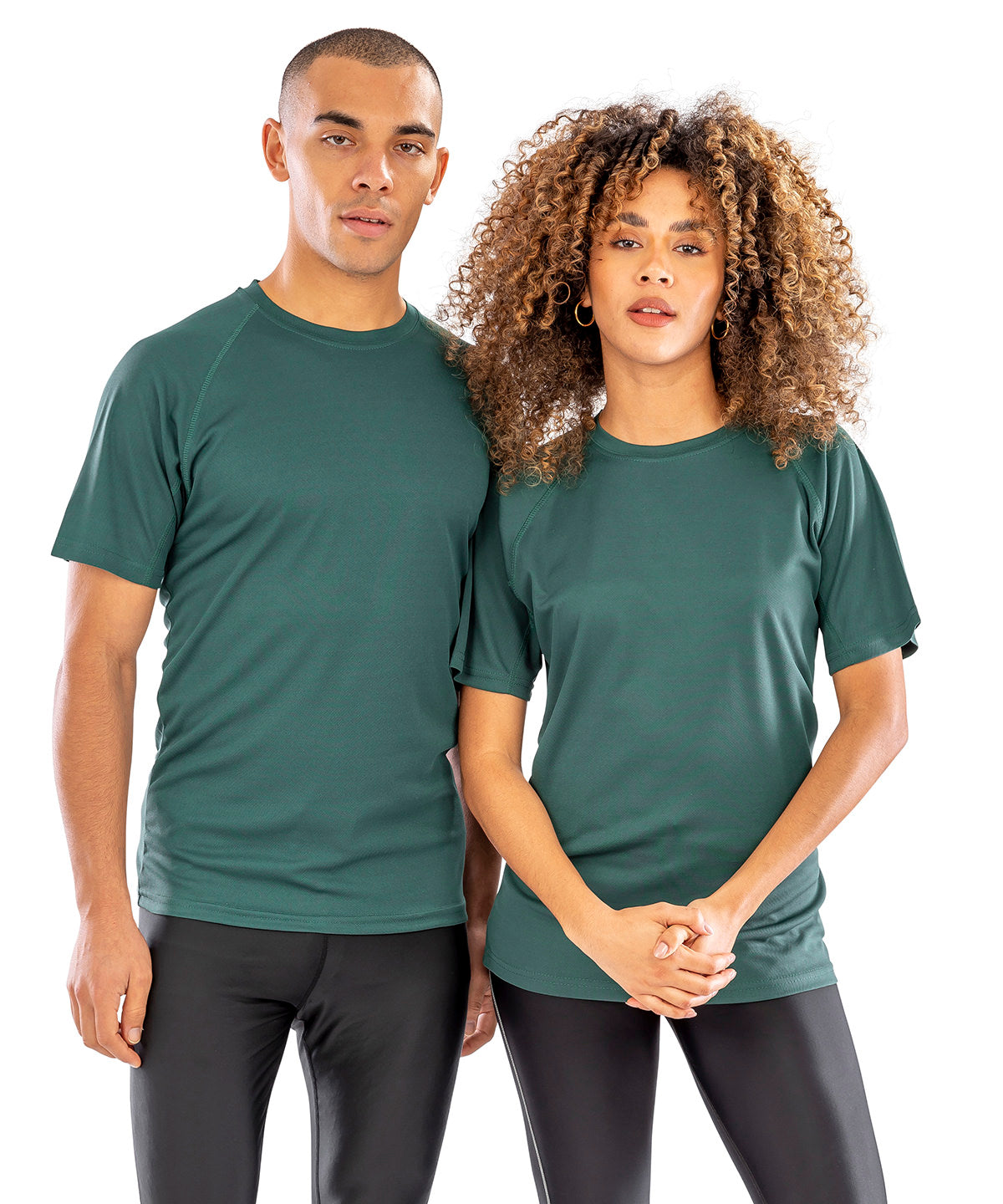 Spiro Performance Aircool Tee - Bottle Green