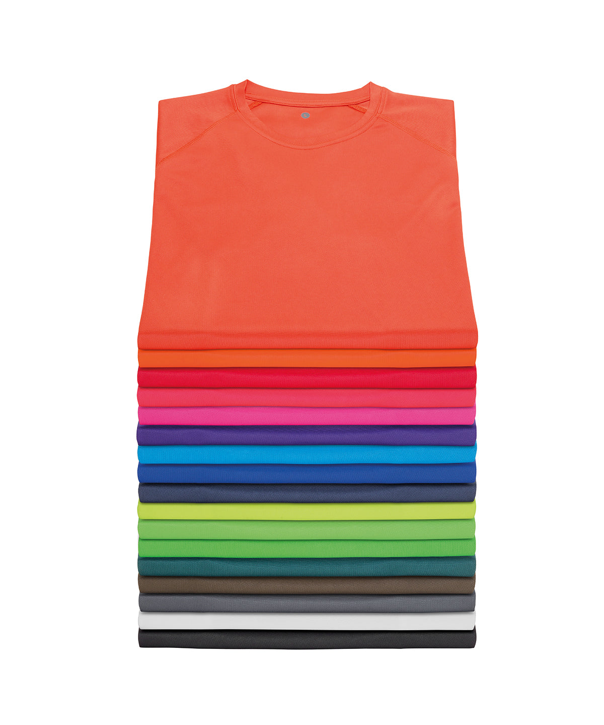 Spiro Performance Aircool Tee - Flo Orange