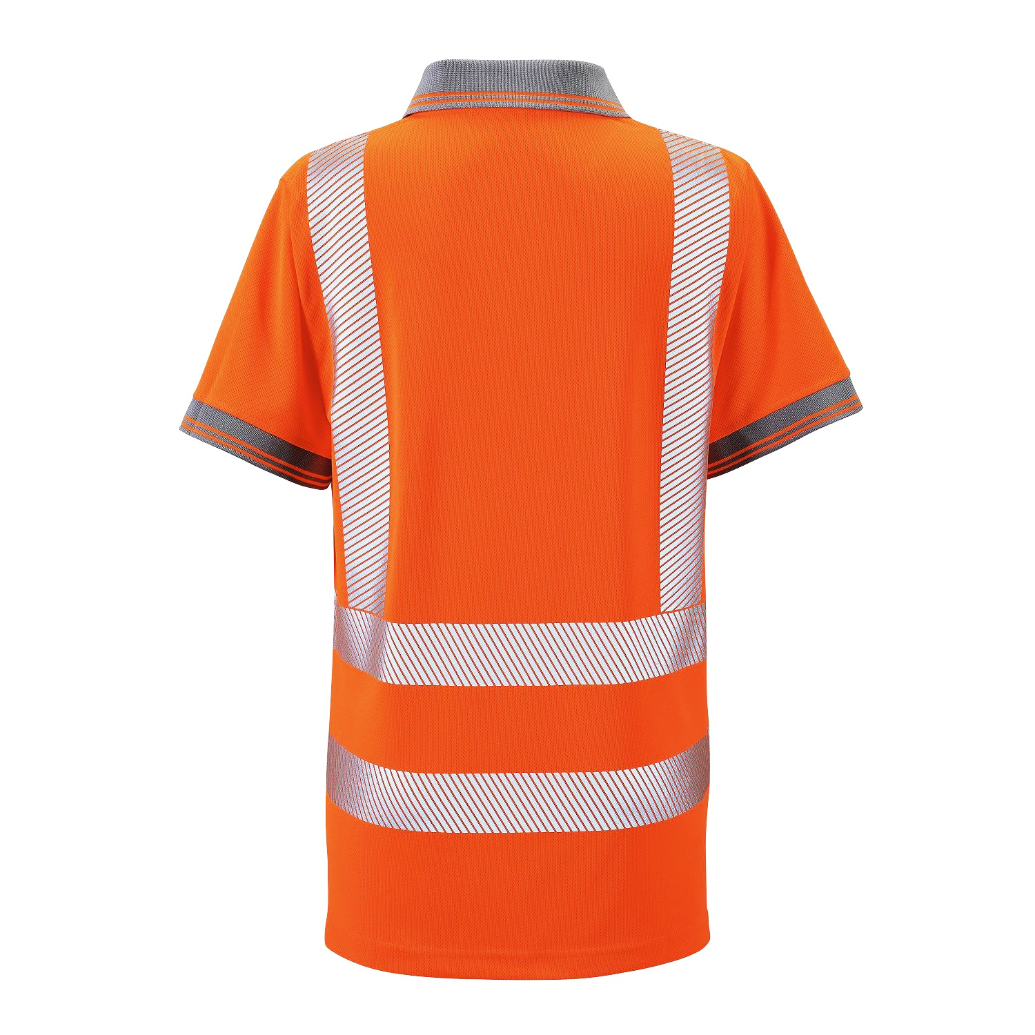 Supertouch Ladies Hi Vis Orange Savannah Bird Eye Polo