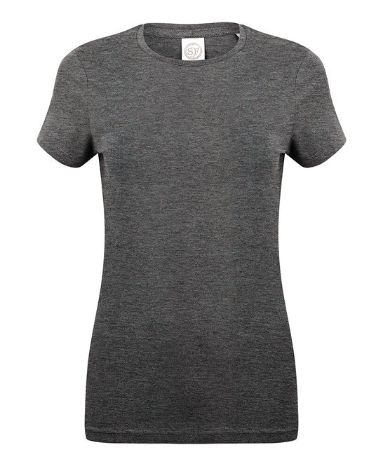 Sf Feel Good Women's Stretch T-Shirt - Heather Charcoal