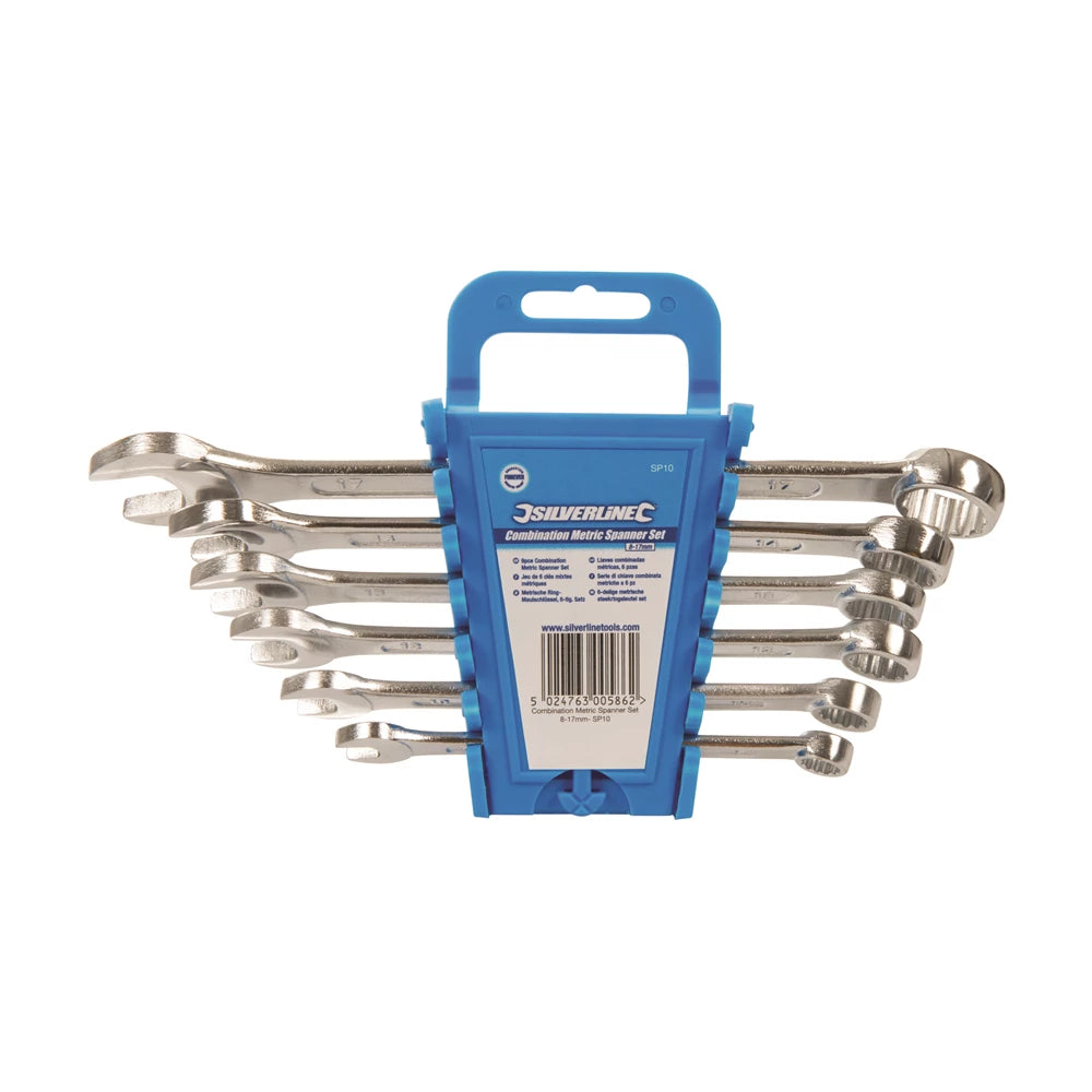 Silverline Combination Spanner Set 6pce (8 - 17mm Metric)