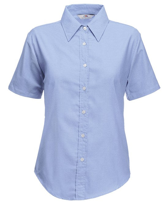 Fruit Of The Loom Women's Oxford Short Sleeve Shirt