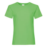 Fruit Of The Loom Girls Valueweight T - Lime