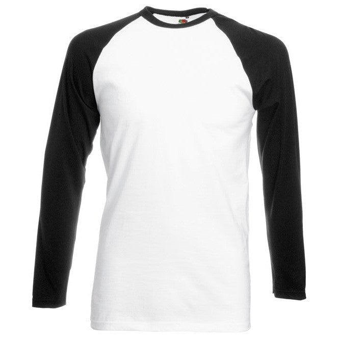 Fruit Of The Loom Long Sleeve Baseball T