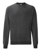 Fruit Of The Loom Classic 80/20 Set-In Sweatshirt - Dark Heather Grey