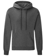 Fruit Of The Loom Classic 80/20 Hooded Sweatshirt - Dark Heather Grey