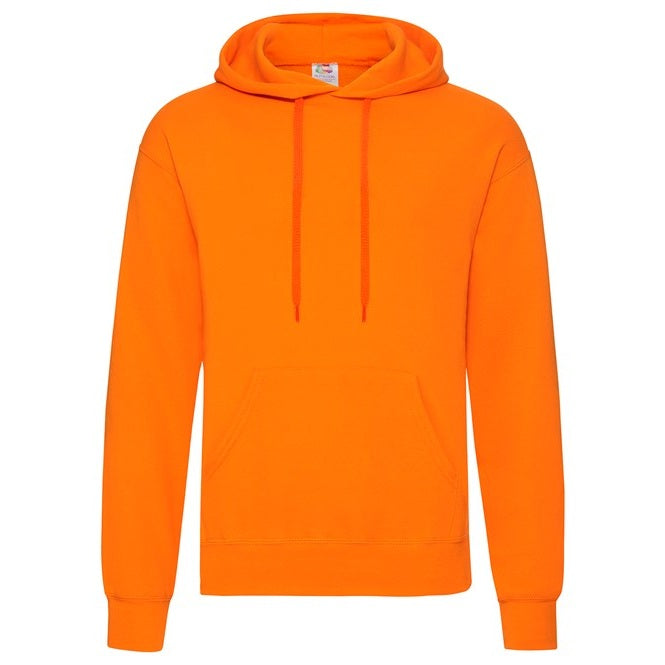 Fruit Of The Loom Classic 80/20 Hooded Sweatshirt - Orange