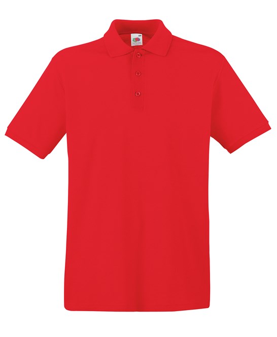 Fruit Of The Loom Premium Polo - Red