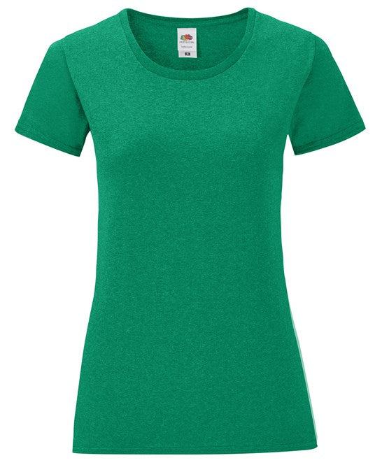 Fruit Of The Loom Women's Iconic T - Heather Green