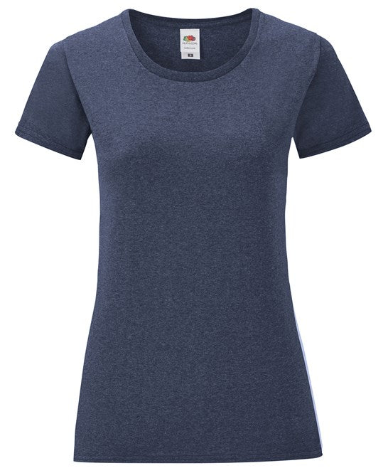 Fruit Of The Loom Women's Iconic T - Heather Navy