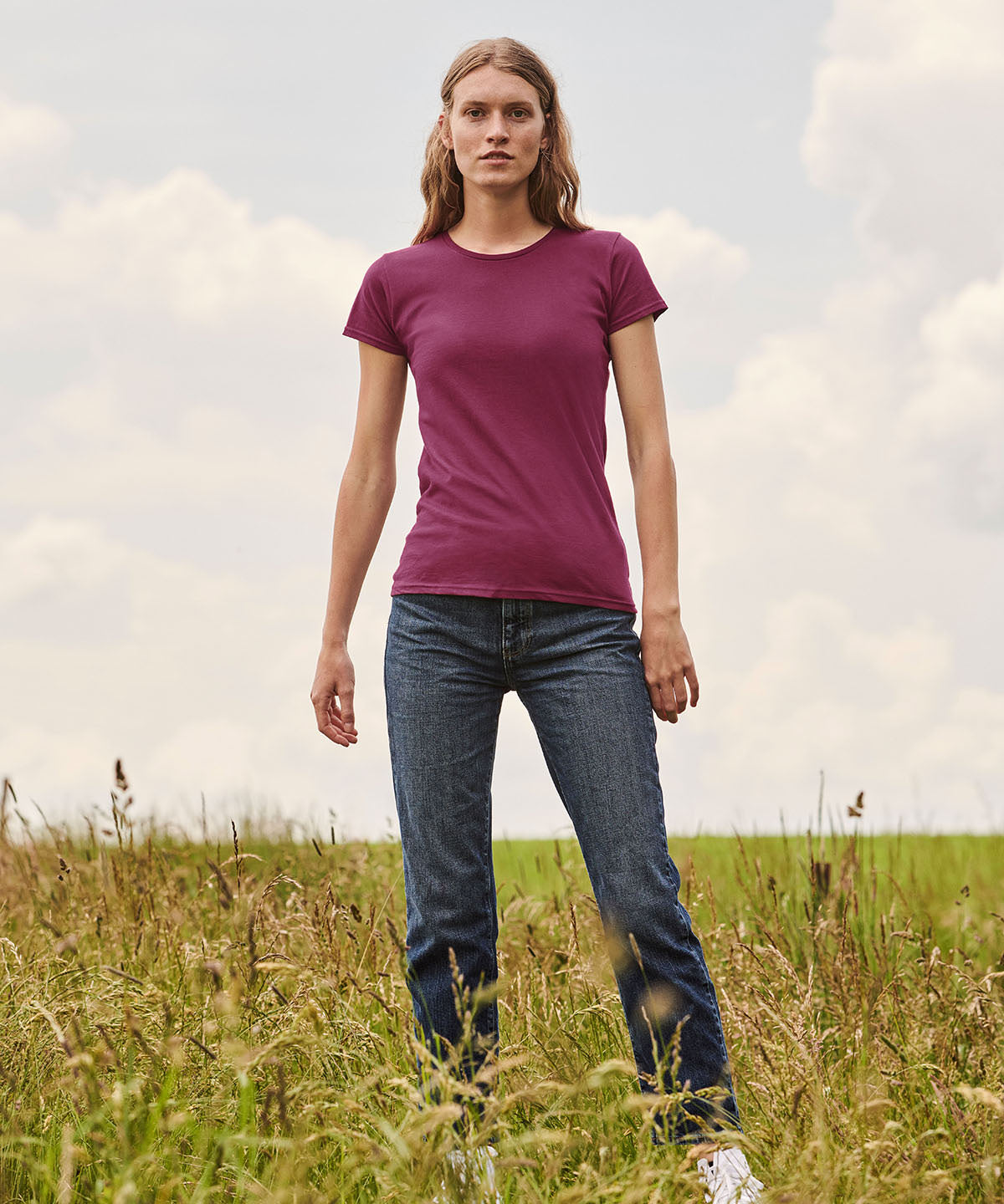 Fruit Of The Loom Women's Iconic T - Red