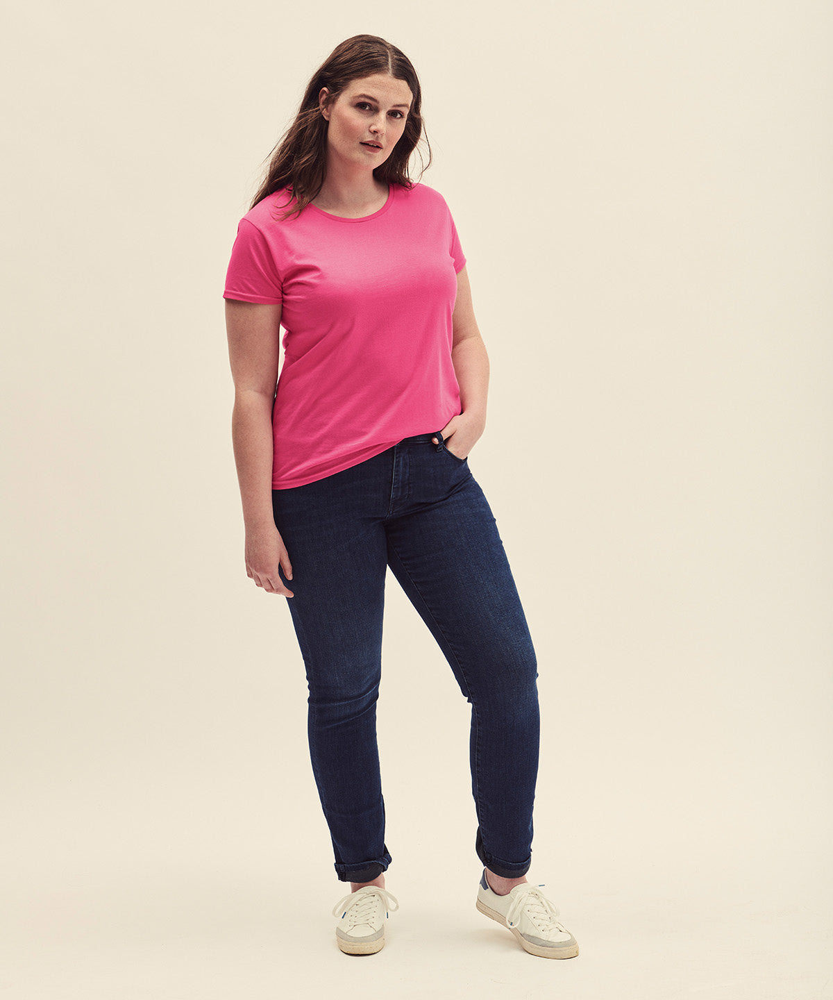 Fruit Of The Loom Women's Iconic T - Heather Navy