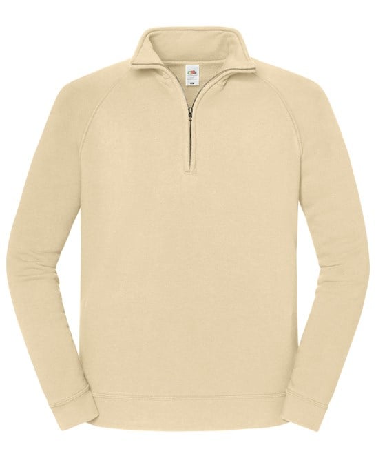 Fruit of the Loom SS444 Iconic Premium Zip-Neck Sweat