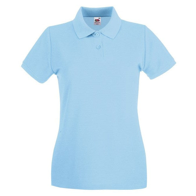 Fruit Of The Loom Women's Premium Polo - Sky Blue