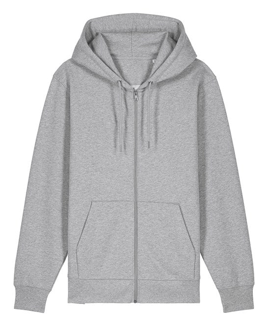 Stanley/Stella Unisex Cultivator 2.0 Iconic Zip-Thru Hoodie Sweatshirt (Stsu179) - Heather Grey