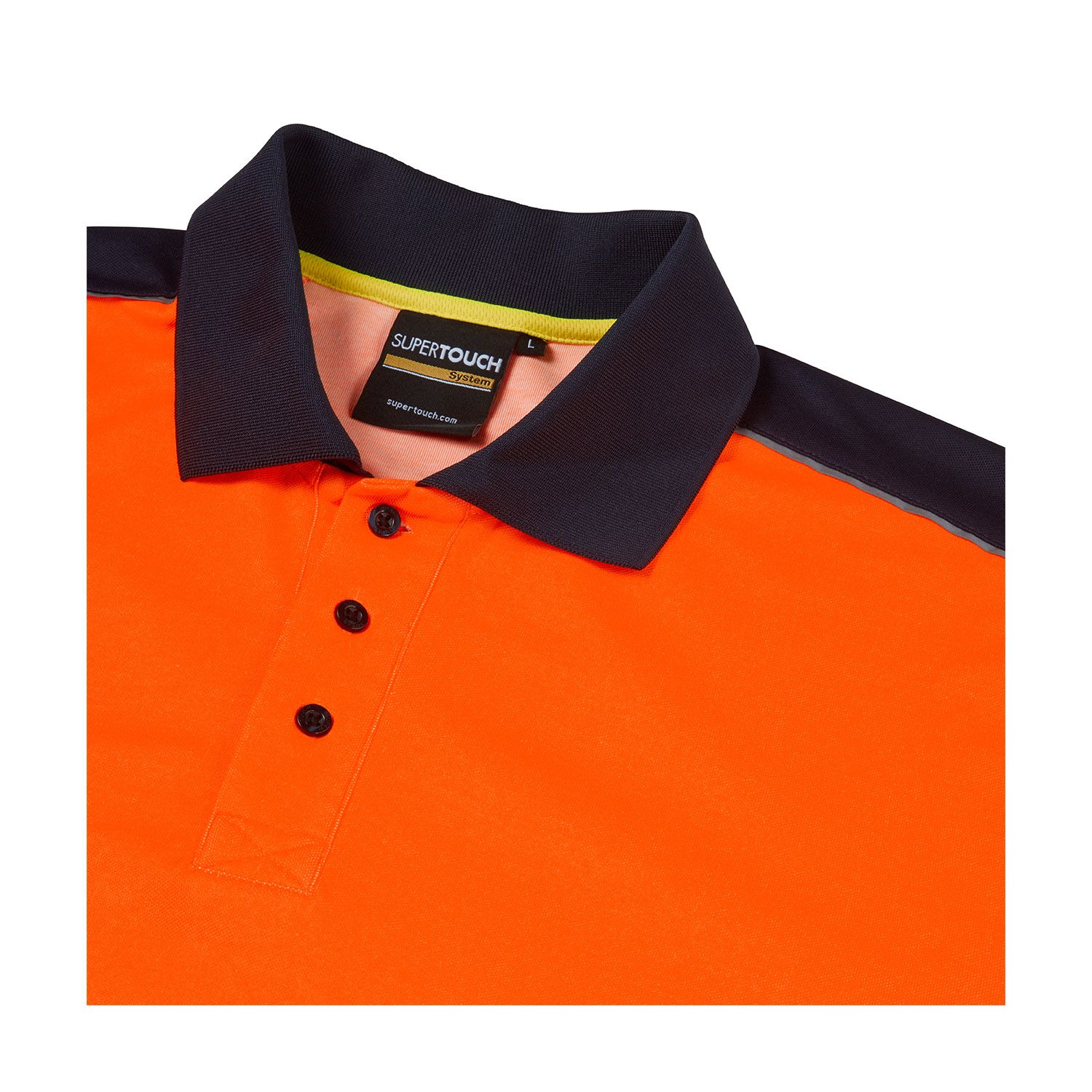 Supertouch System Hi-Vis Eco Long Sleeve Polo